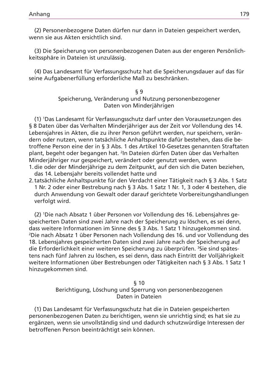 Seite 179 des Verfassungsschutzbericht 2003 Niedersachsen