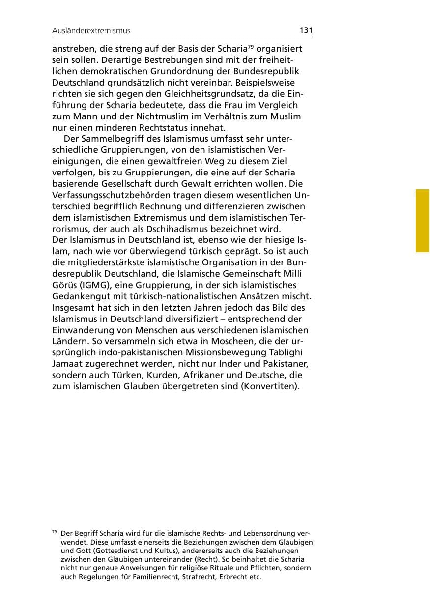 Seite 131 des Verfassungsschutzbericht 2005 Niedersachsen