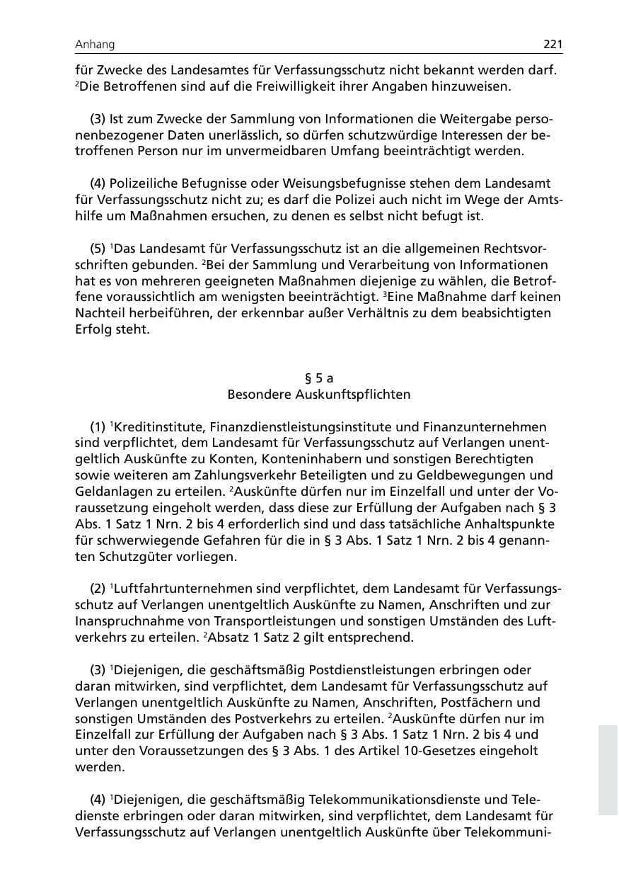 Seite 221 des Verfassungsschutzbericht 2005 Niedersachsen