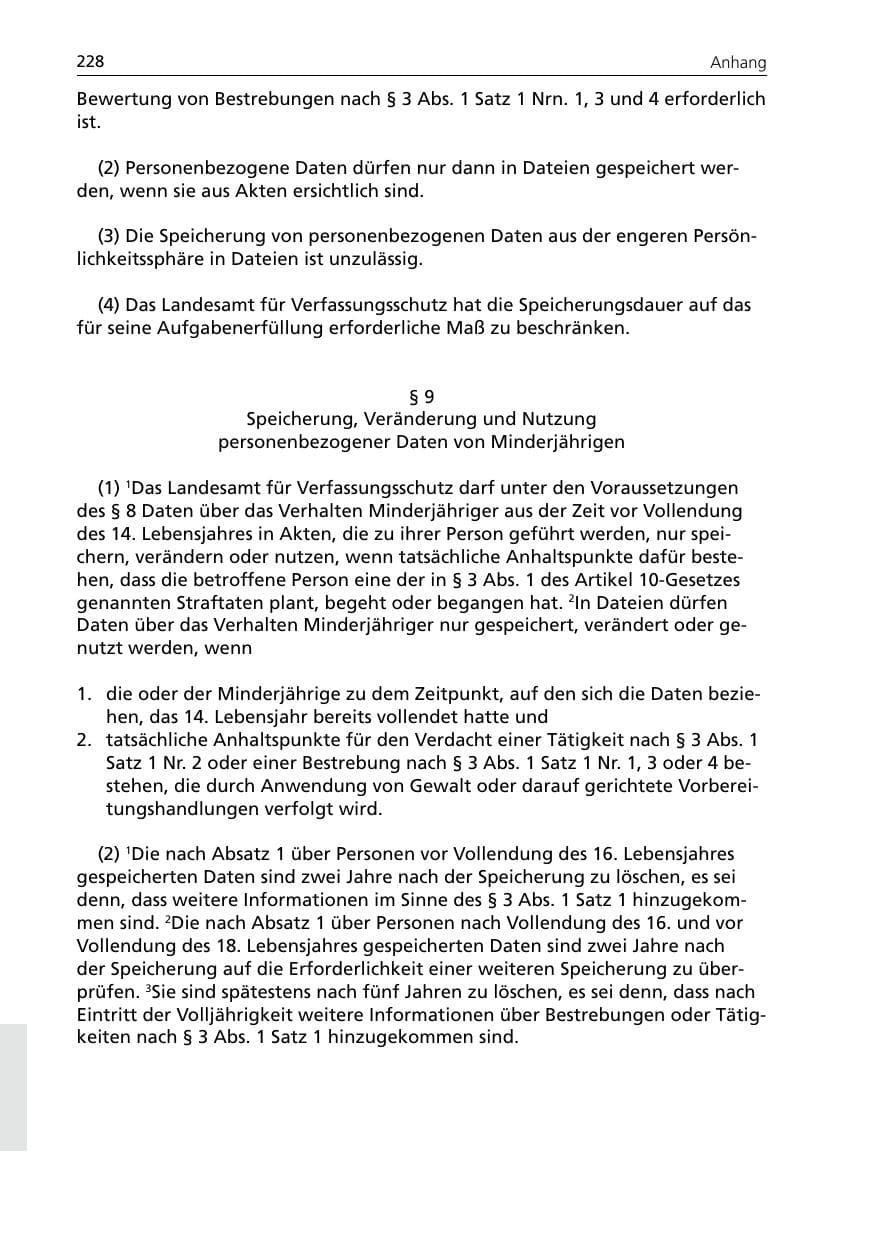 Seite 228 des Verfassungsschutzbericht 2005 Niedersachsen