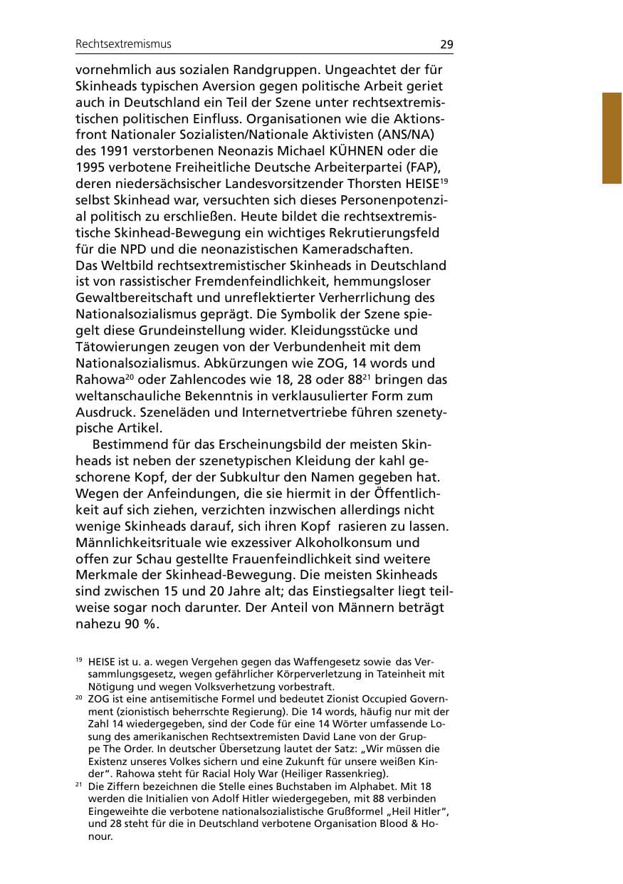 Seite 29 des Verfassungsschutzbericht 2005 Niedersachsen