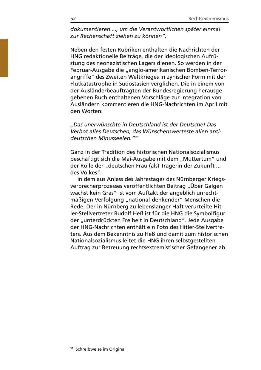 Seite 52 des Verfassungsschutzbericht 2005 Niedersachsen