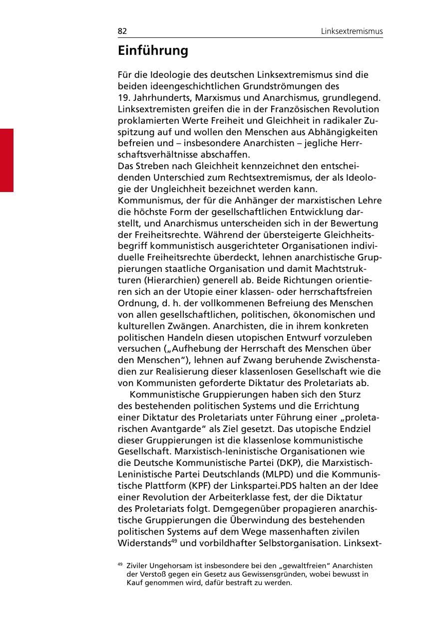 Seite 82 des Verfassungsschutzbericht 2005 Niedersachsen