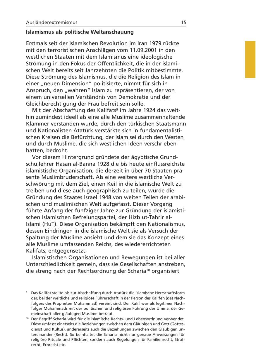 Seite 16 des Verfassungsschutzbericht 2006 Niedersachsen