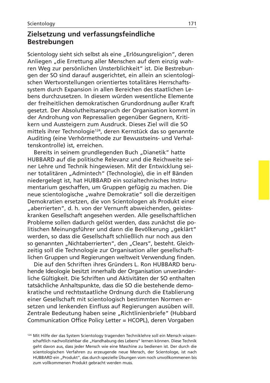 Seite 172 des Verfassungsschutzbericht 2006 Niedersachsen