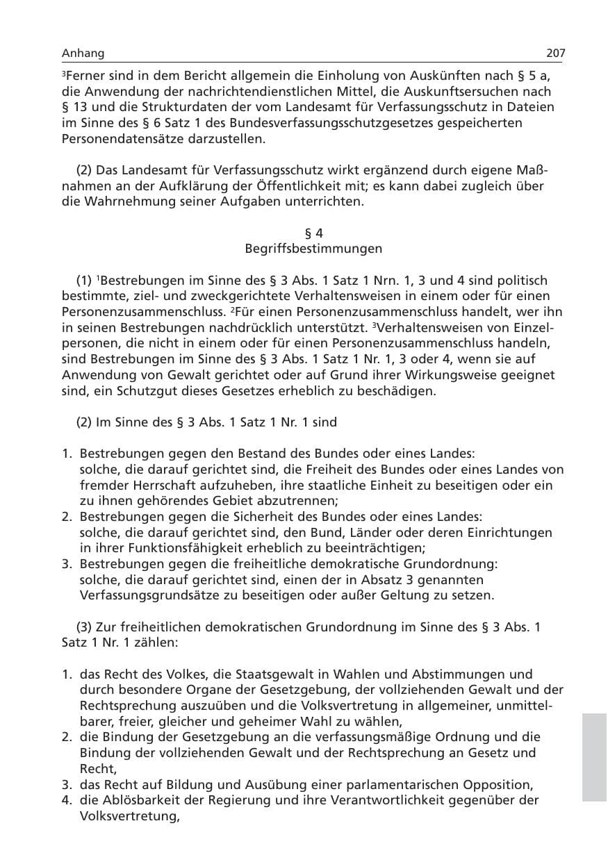 Seite 208 des Verfassungsschutzbericht 2006 Niedersachsen