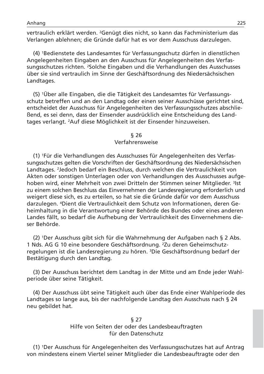 Seite 226 des Verfassungsschutzbericht 2006 Niedersachsen