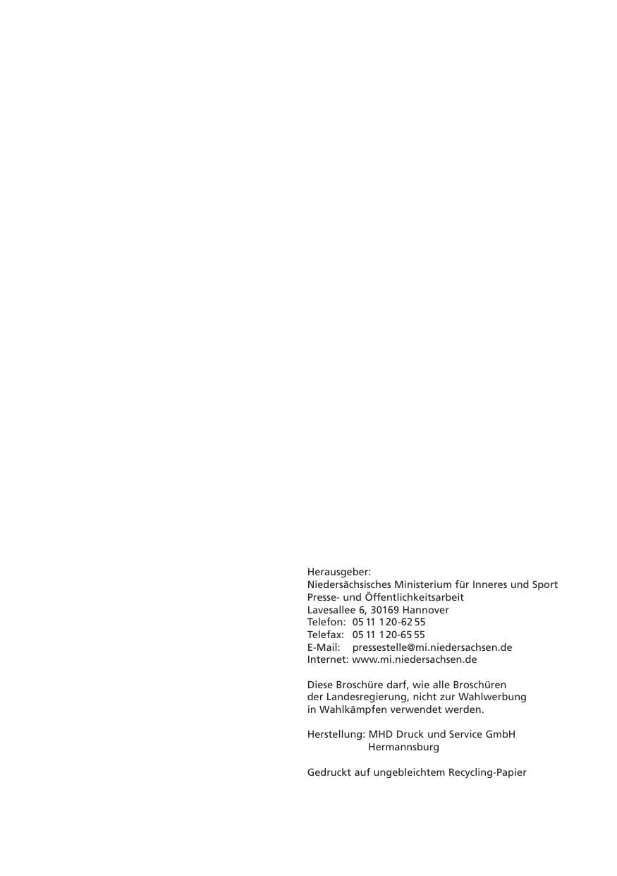 Seite 242 des Verfassungsschutzbericht 2006 Niedersachsen