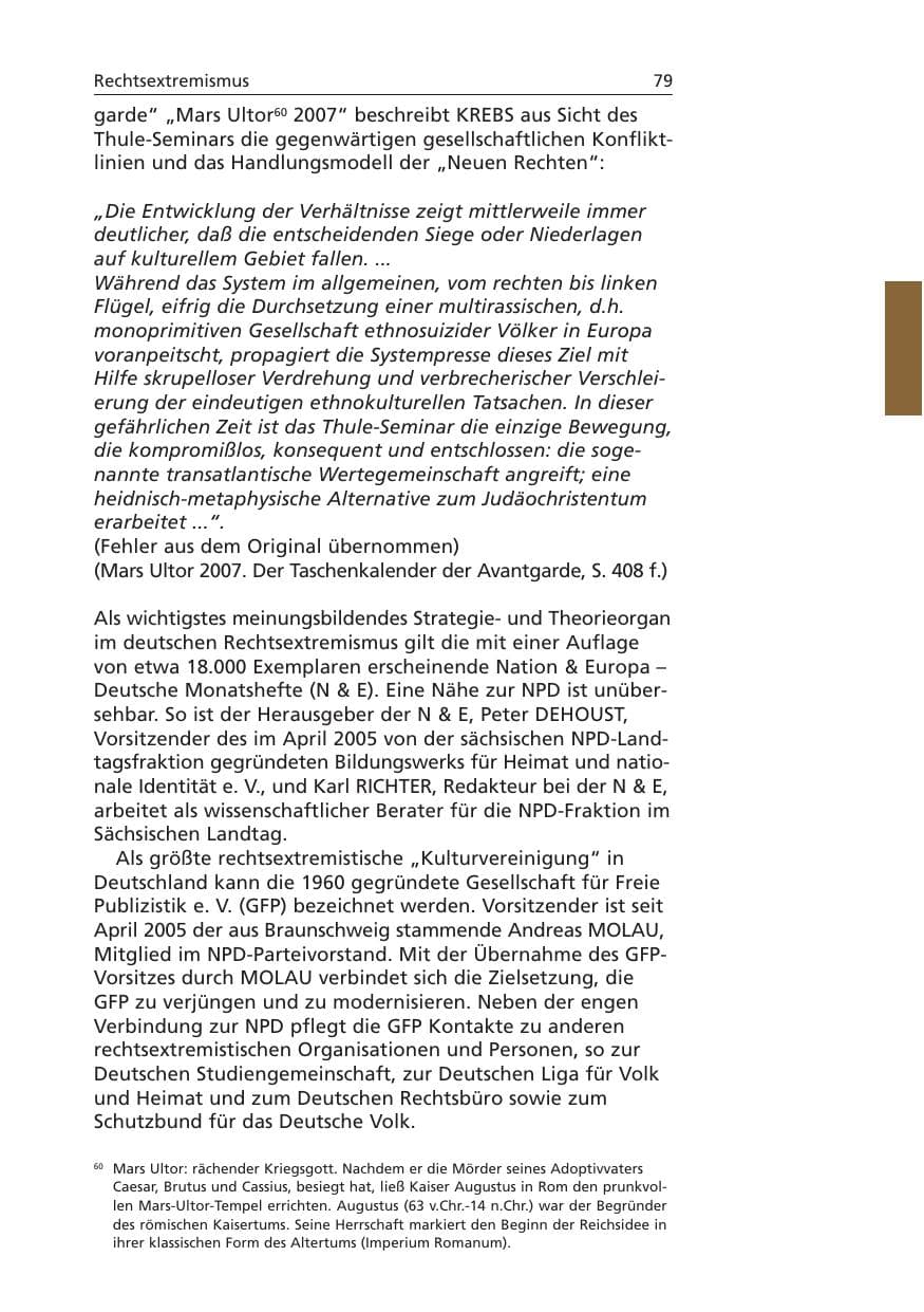 Seite 80 des Verfassungsschutzbericht 2006 Niedersachsen