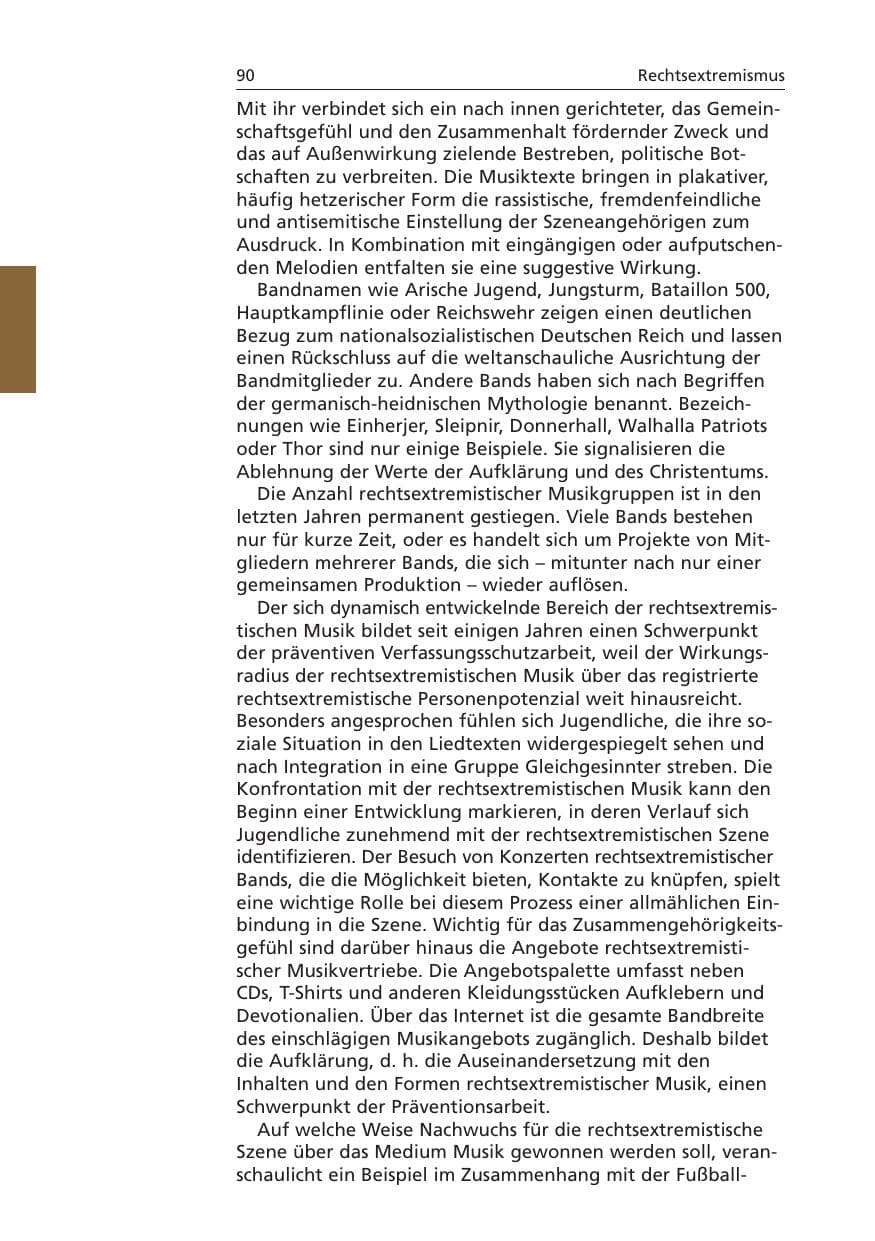 Seite 91 des Verfassungsschutzbericht 2006 Niedersachsen