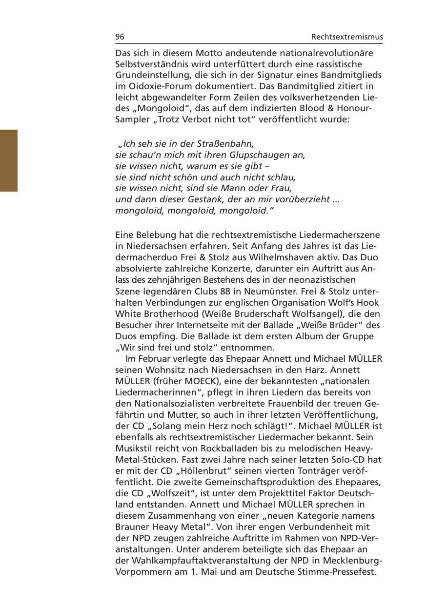 Seite 97 des Verfassungsschutzbericht 2006 Niedersachsen