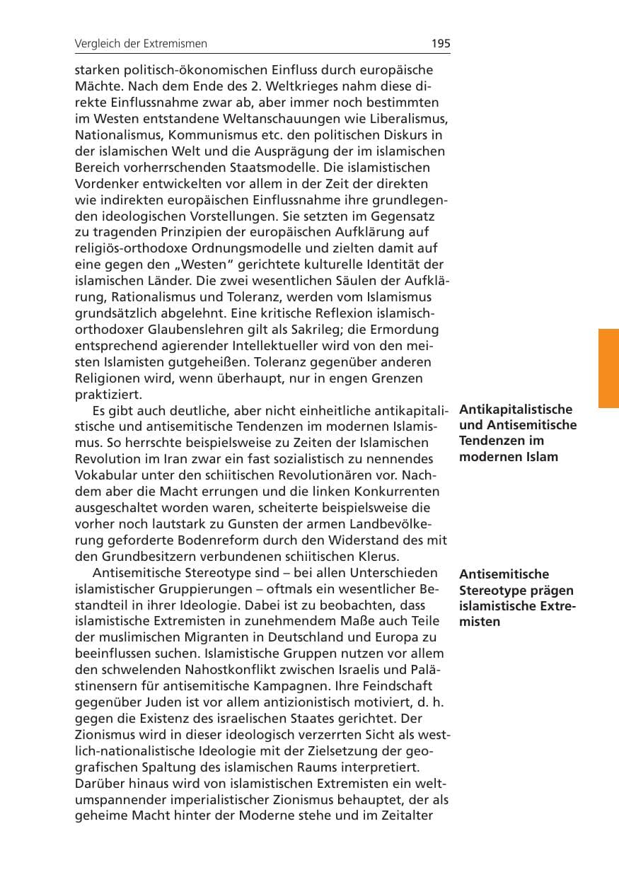 Seite 195 des Verfassungsschutzbericht 2008 Niedersachsen