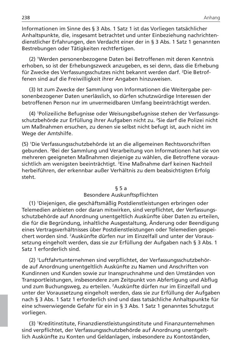 Seite 238 des Verfassungsschutzbericht 2008 Niedersachsen
