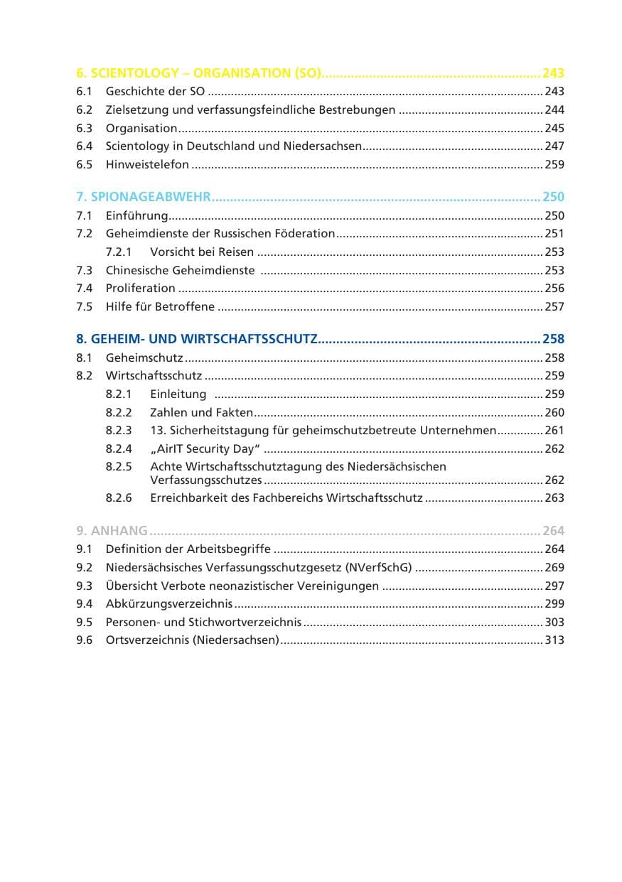 Seite 13 des Verfassungsschutzbericht 2009 Niedersachsen