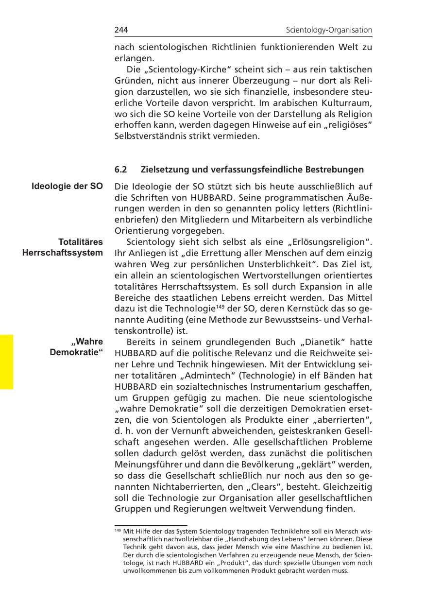 Seite 244 des Verfassungsschutzbericht 2009 Niedersachsen