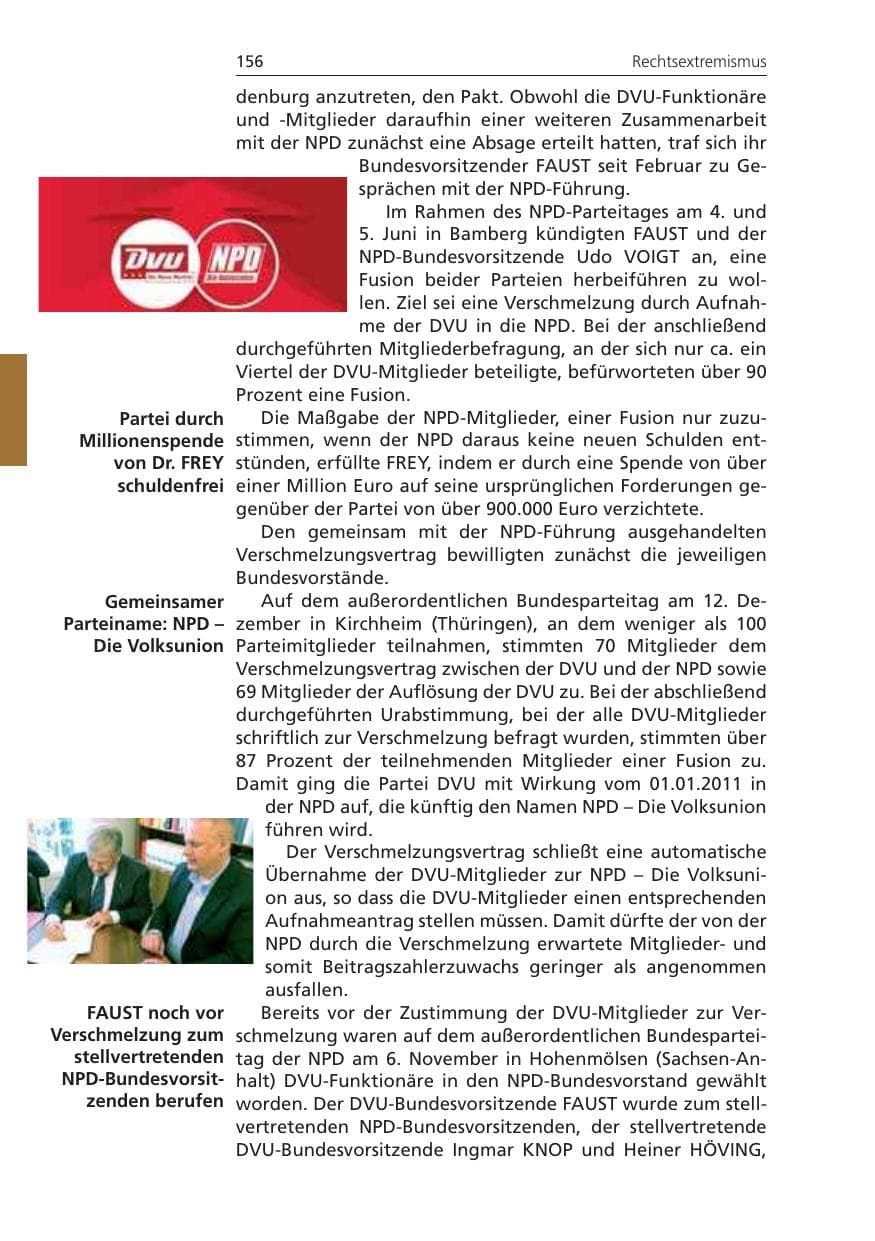 Seite 156 des Verfassungsschutzbericht 2010 Niedersachsen