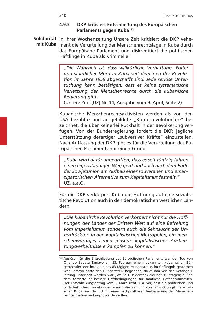 Seite 210 des Verfassungsschutzbericht 2010 Niedersachsen