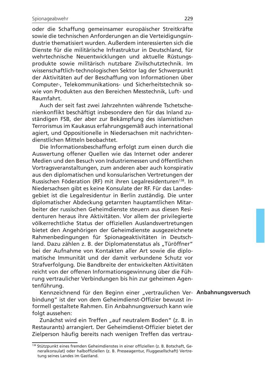Seite 229 des Verfassungsschutzbericht 2010 Niedersachsen