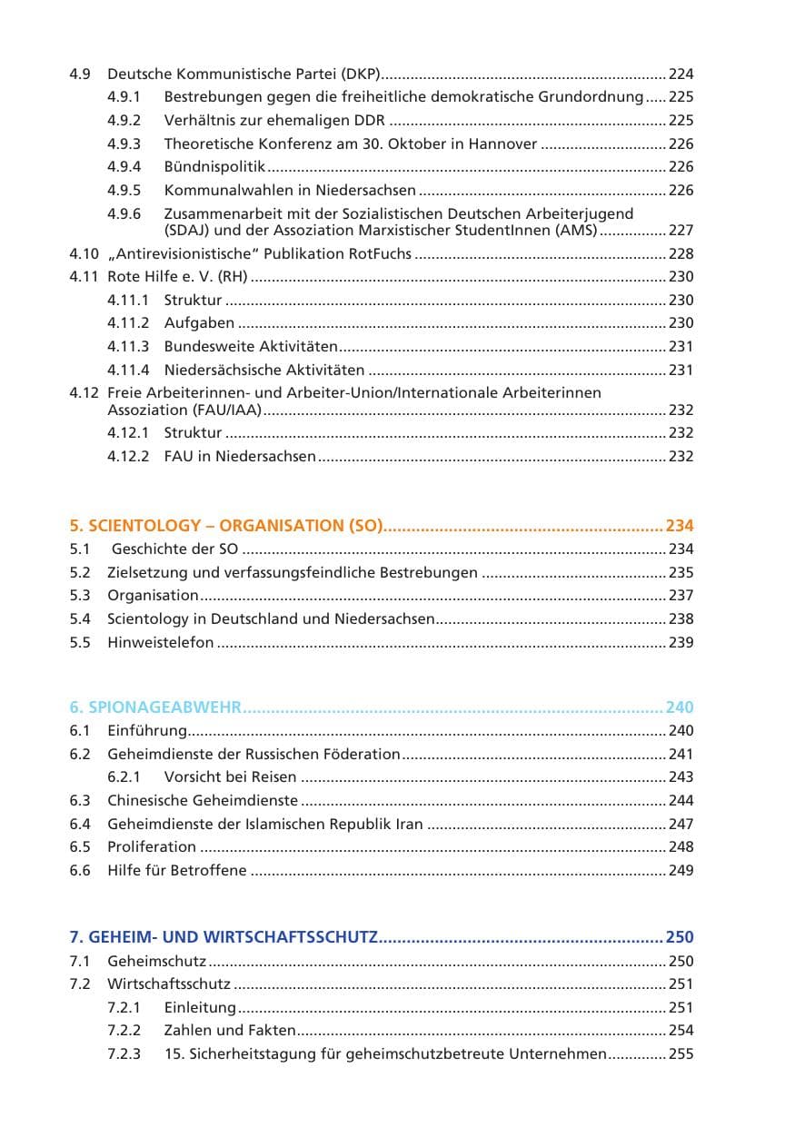 Seite 12 des Verfassungsschutzbericht 2011 Niedersachsen