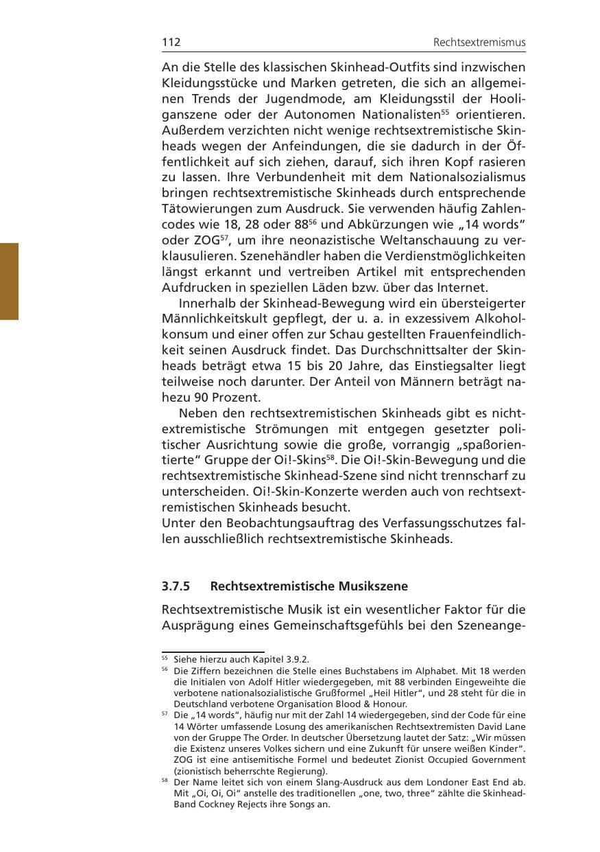 Seite 112 des Verfassungsschutzbericht 2011 Niedersachsen