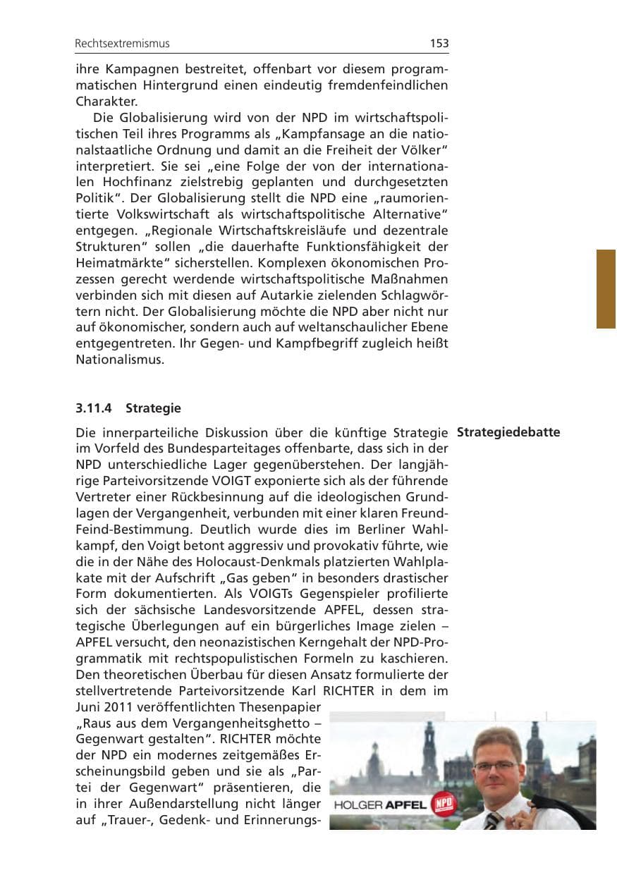 Seite 153 des Verfassungsschutzbericht 2011 Niedersachsen