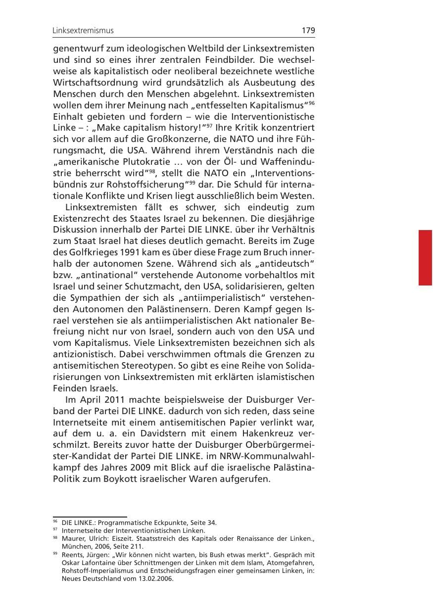 Seite 179 des Verfassungsschutzbericht 2011 Niedersachsen