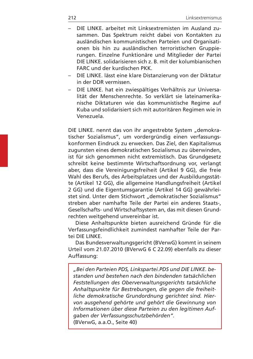 Seite 212 des Verfassungsschutzbericht 2011 Niedersachsen