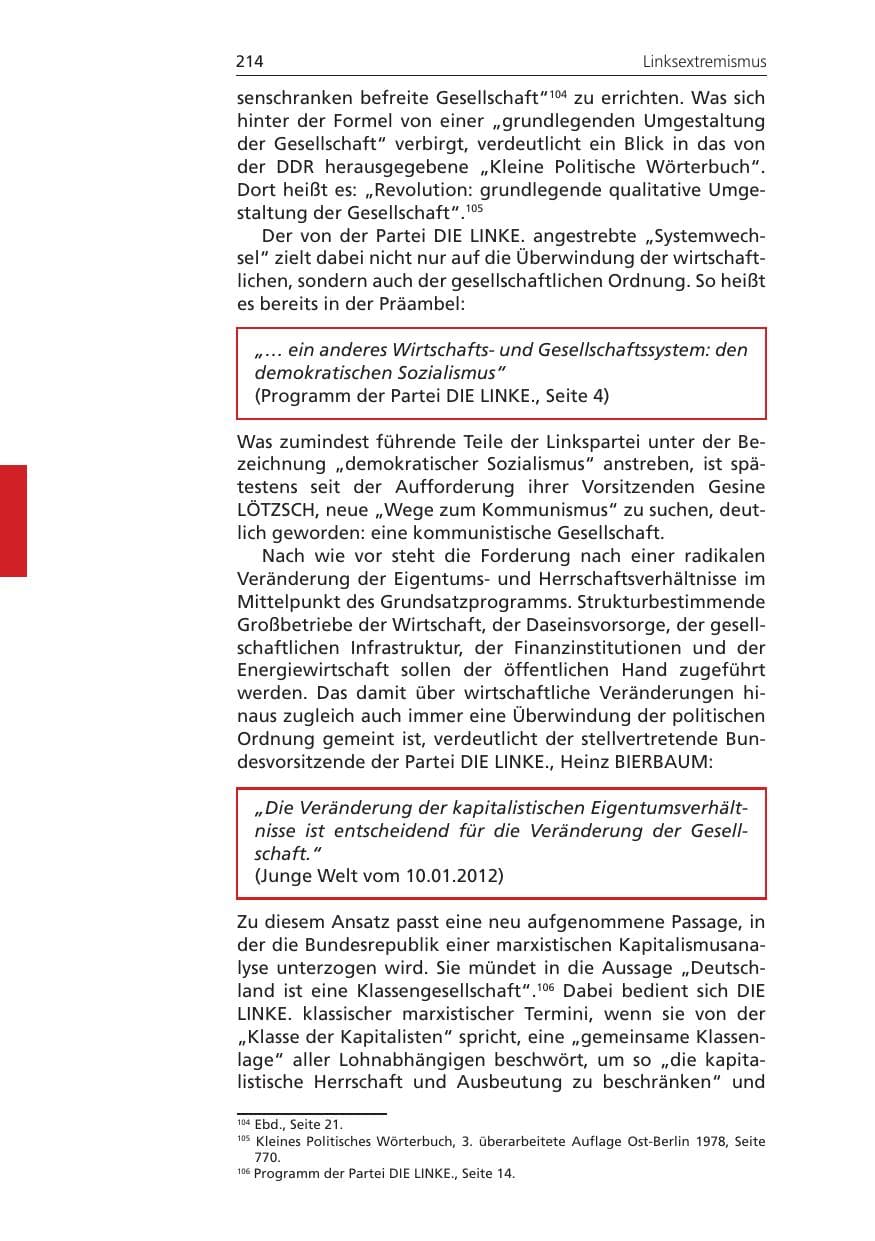 Seite 214 des Verfassungsschutzbericht 2011 Niedersachsen