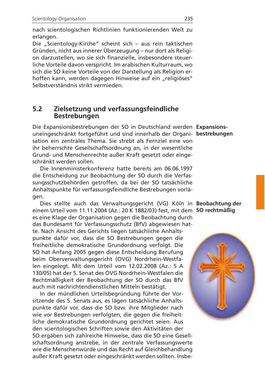 Seite 235 des Verfassungsschutzbericht 2011 Niedersachsen