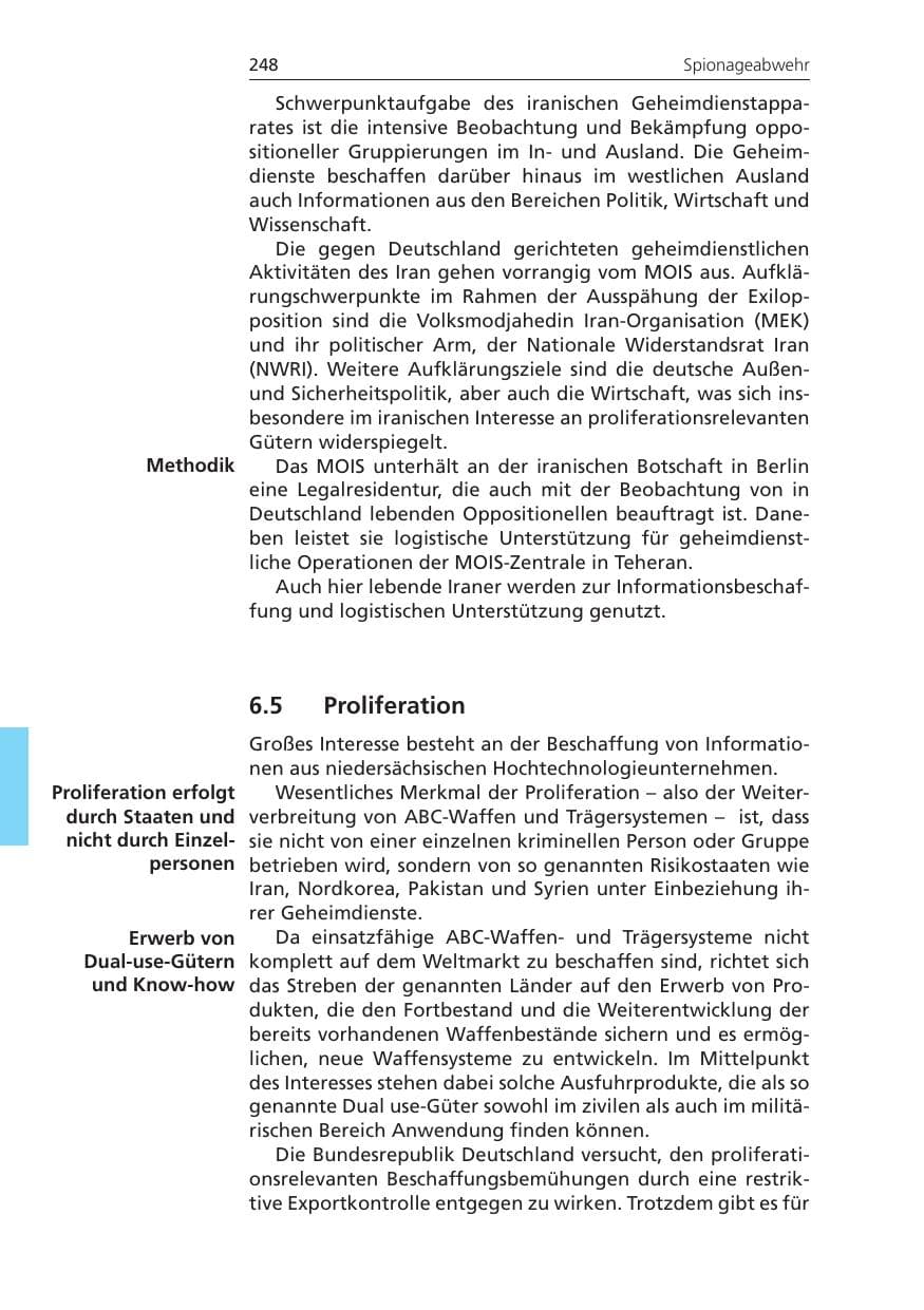 Seite 248 des Verfassungsschutzbericht 2011 Niedersachsen