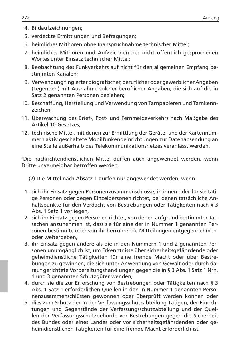 Seite 272 des Verfassungsschutzbericht 2011 Niedersachsen