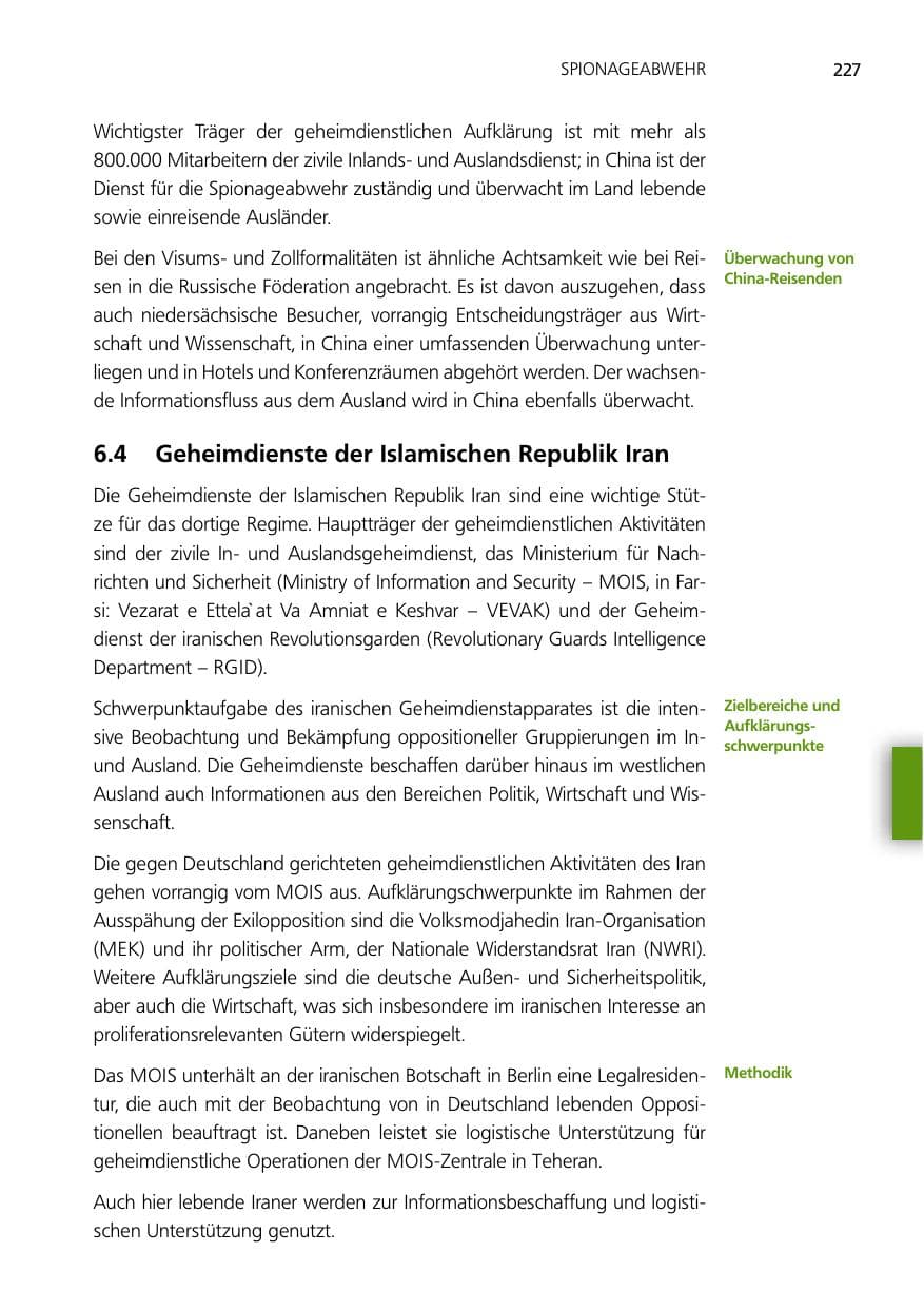 Seite 227 des Verfassungsschutzbericht 2012 Niedersachsen