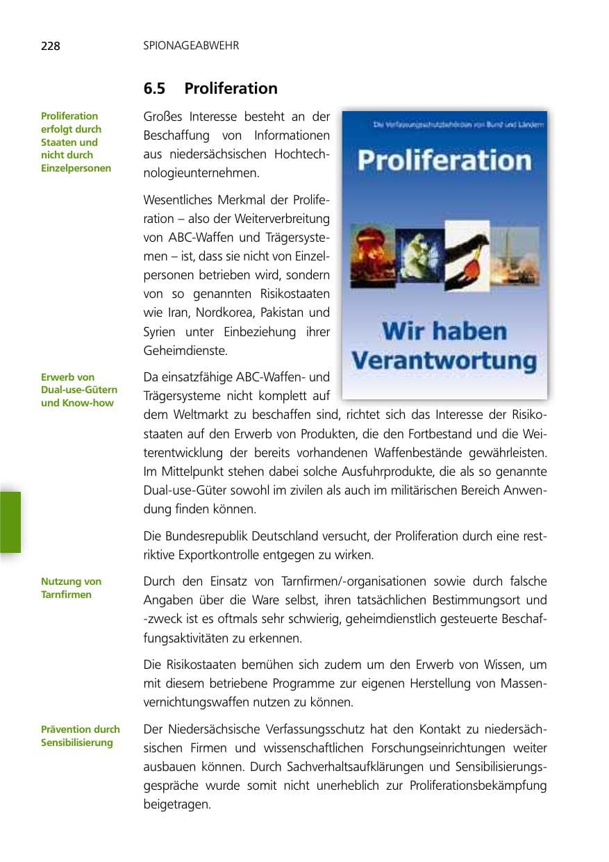 Seite 228 des Verfassungsschutzbericht 2012 Niedersachsen