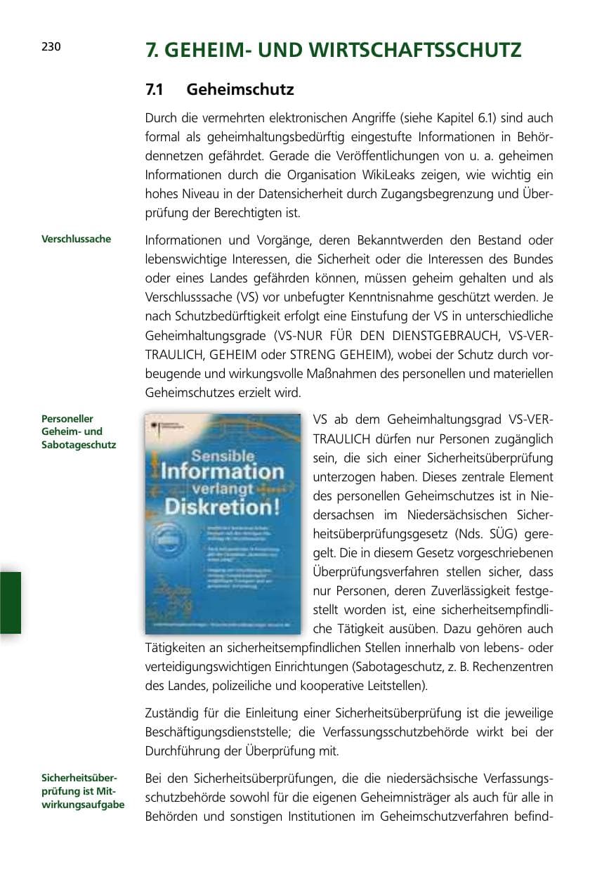 Seite 230 des Verfassungsschutzbericht 2012 Niedersachsen