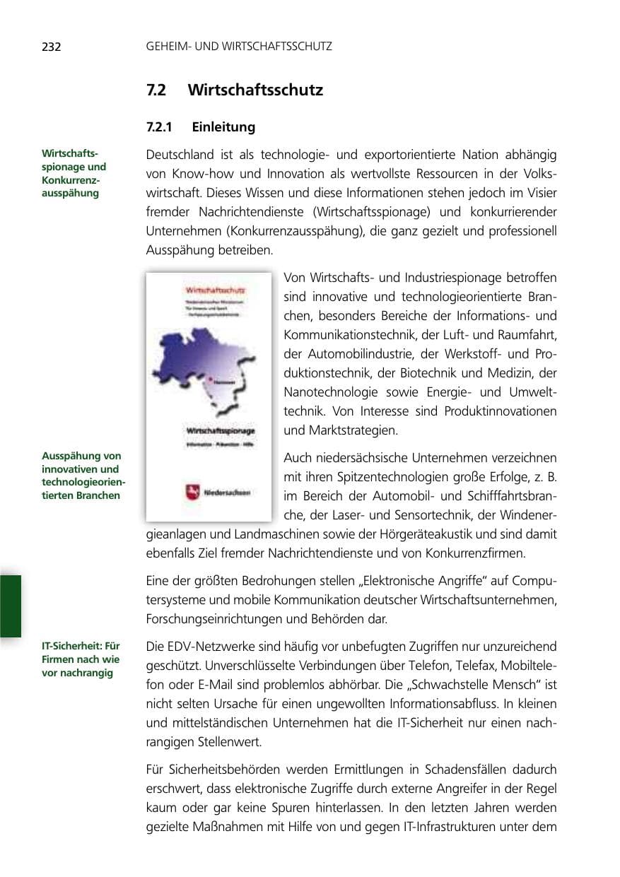 Seite 232 des Verfassungsschutzbericht 2012 Niedersachsen