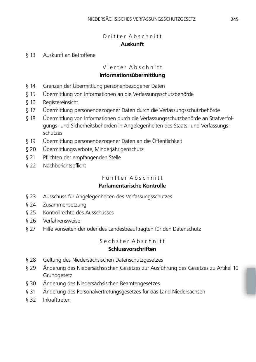 Seite 245 des Verfassungsschutzbericht 2012 Niedersachsen