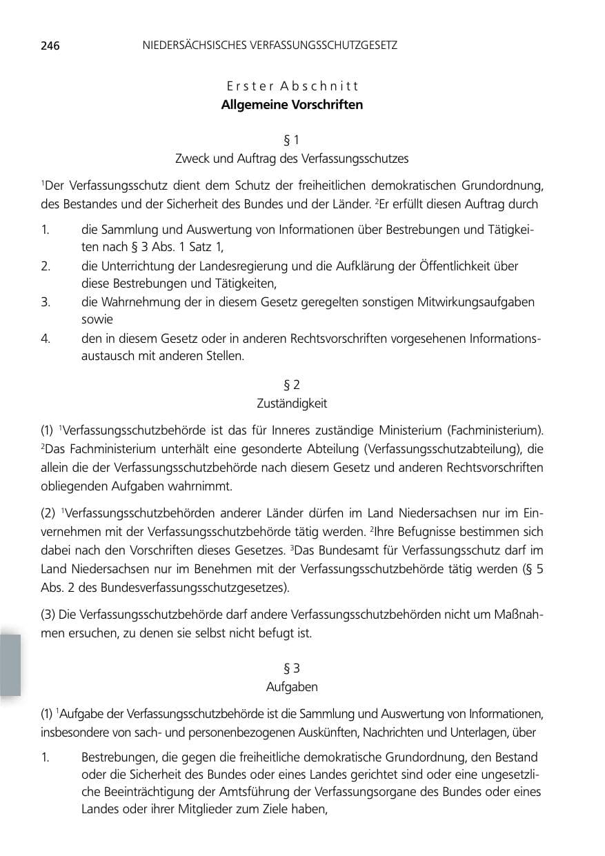Seite 246 des Verfassungsschutzbericht 2012 Niedersachsen