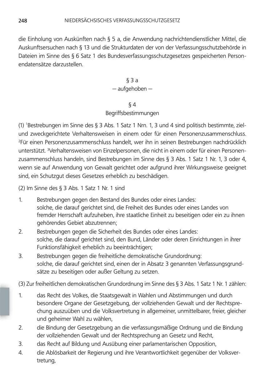 Seite 248 des Verfassungsschutzbericht 2012 Niedersachsen