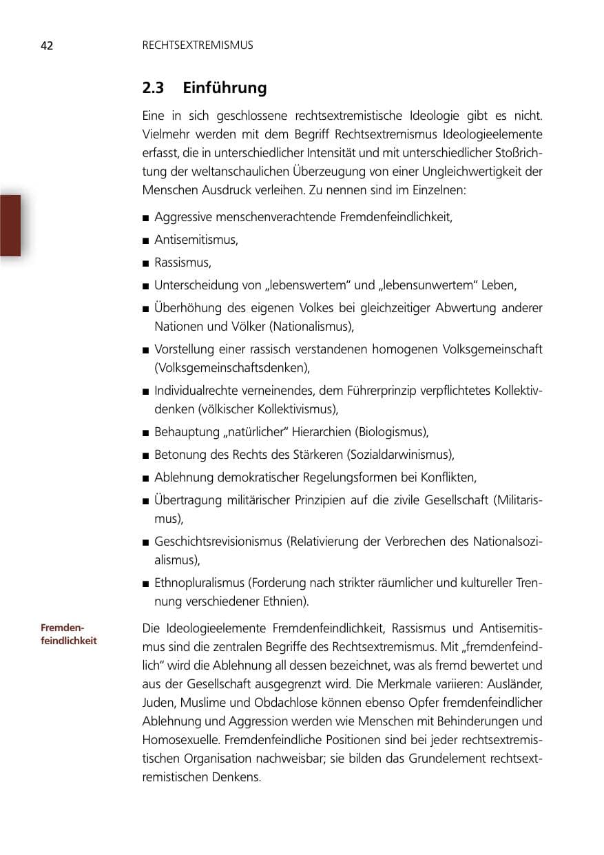Seite 42 des Verfassungsschutzbericht 2012 Niedersachsen