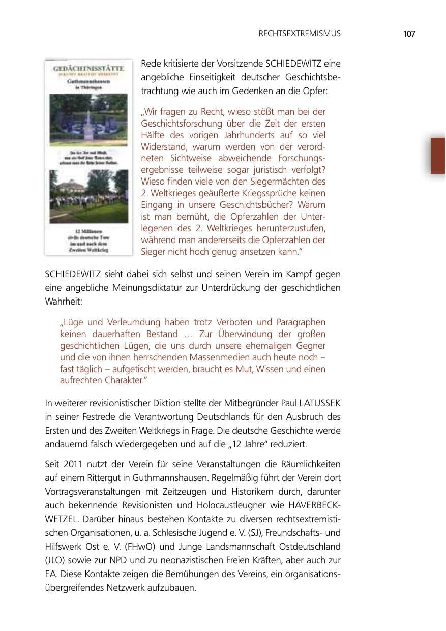 Seite 107 des Verfassungsschutzbericht 2014 Niedersachsen