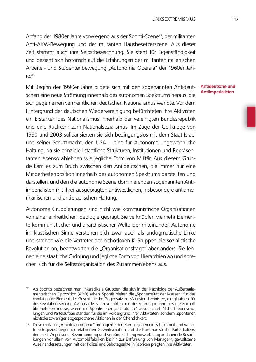 Seite 117 des Verfassungsschutzbericht 2014 Niedersachsen