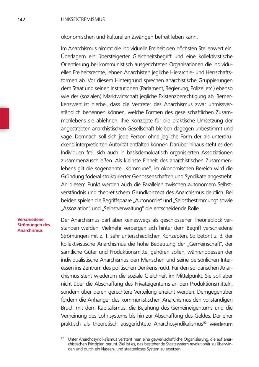 Seite 142 des Verfassungsschutzbericht 2014 Niedersachsen