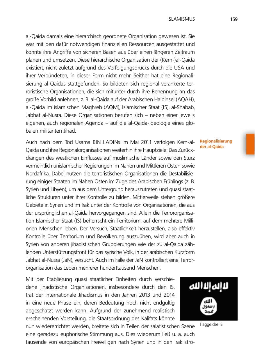 Seite 159 des Verfassungsschutzbericht 2014 Niedersachsen
