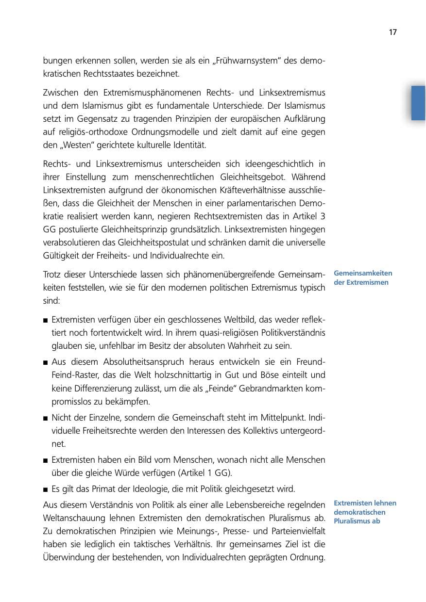 Seite 17 des Verfassungsschutzbericht 2014 Niedersachsen