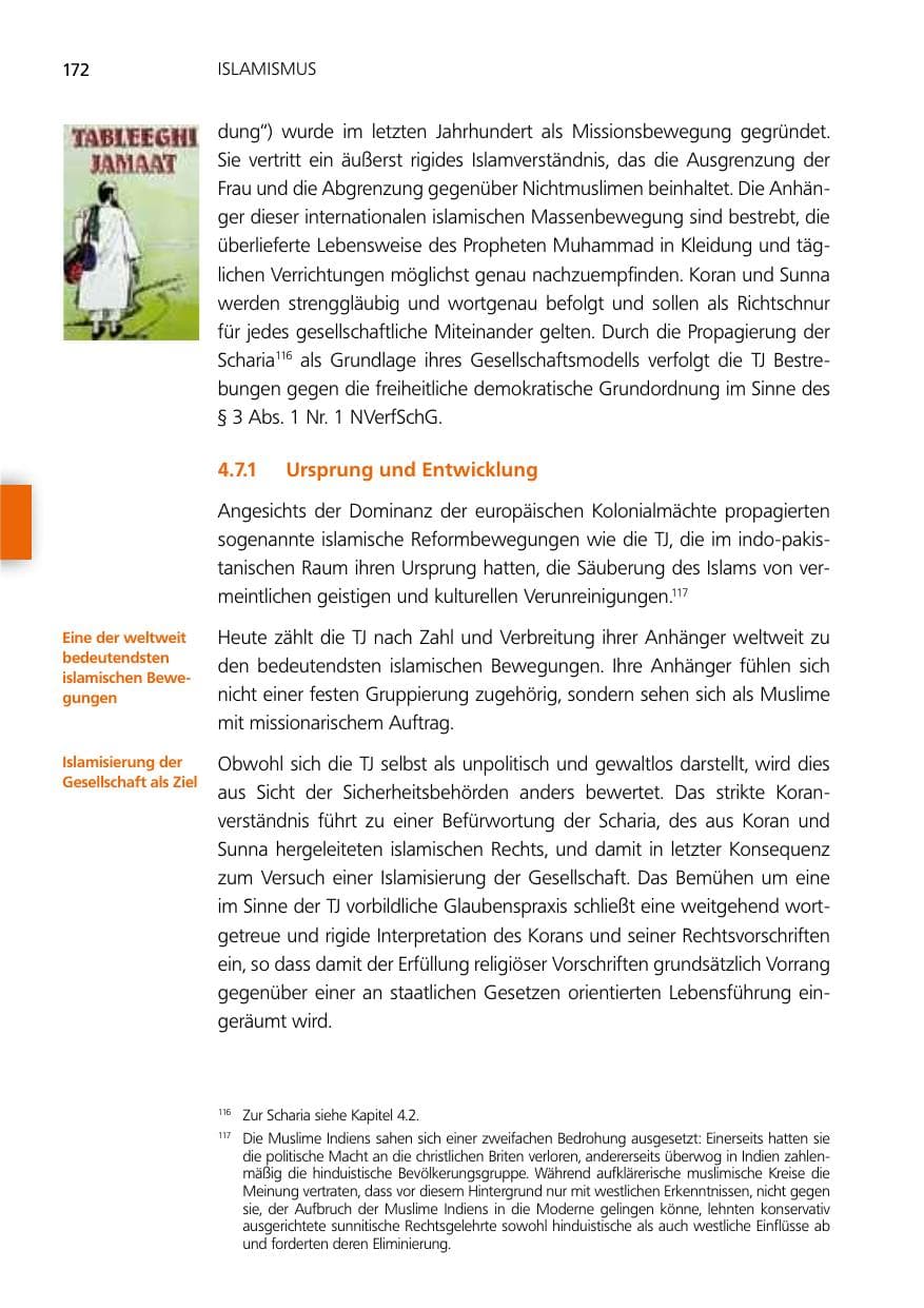 Seite 172 des Verfassungsschutzbericht 2014 Niedersachsen