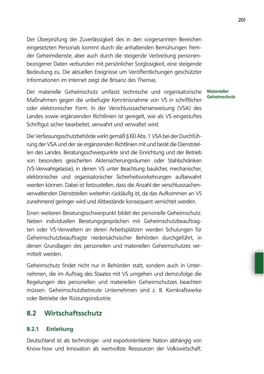 Seite 201 des Verfassungsschutzbericht 2014 Niedersachsen