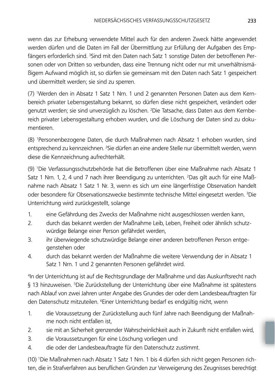 Seite 233 des Verfassungsschutzbericht 2014 Niedersachsen