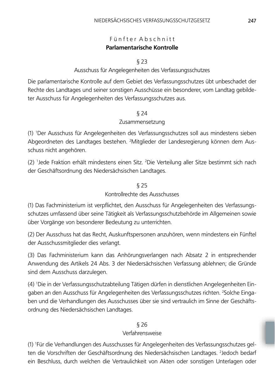 Seite 247 des Verfassungsschutzbericht 2014 Niedersachsen