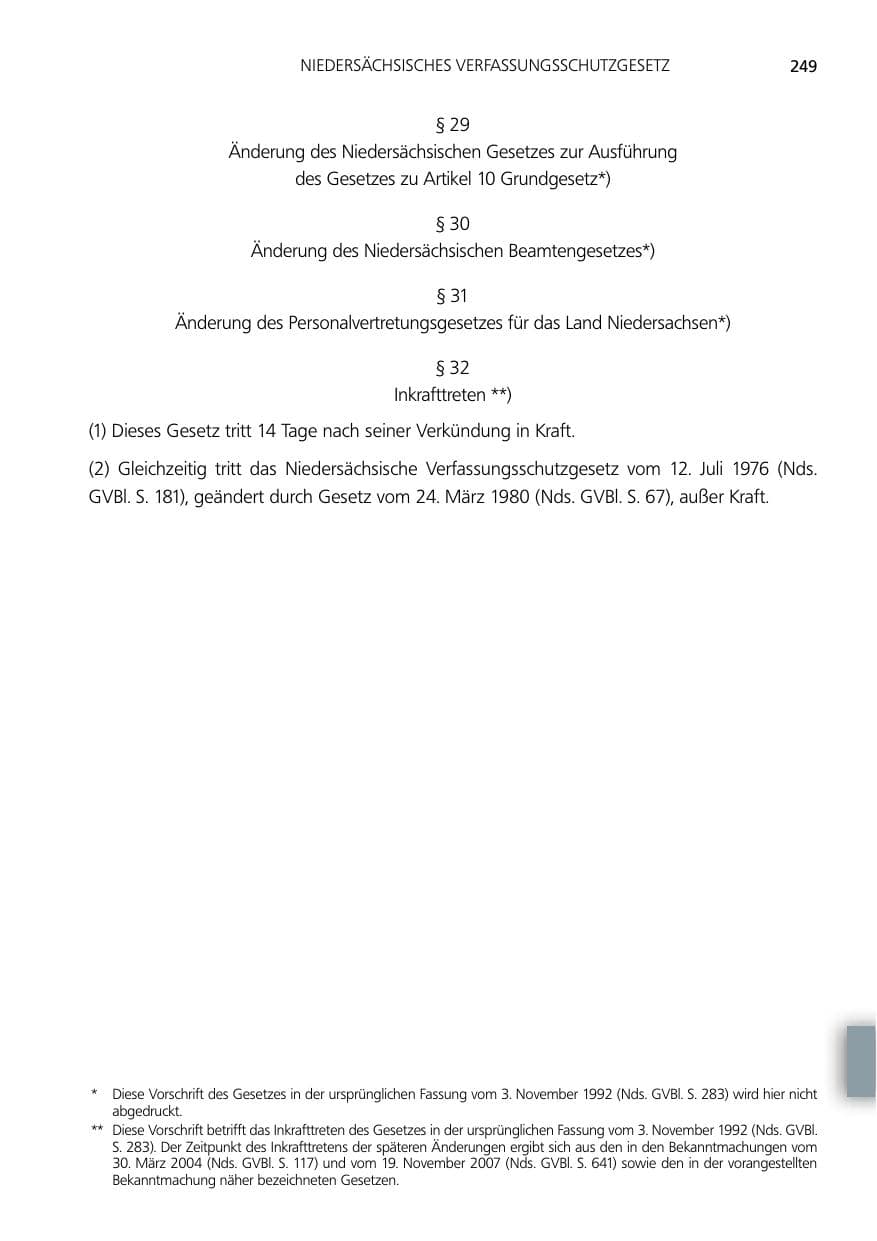 Seite 249 des Verfassungsschutzbericht 2014 Niedersachsen