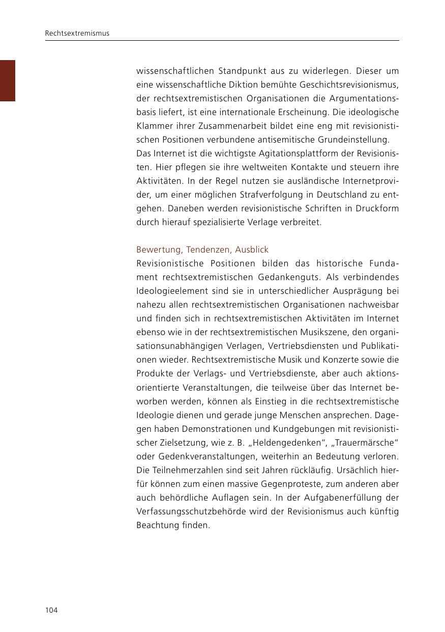 Seite 106 des Verfassungsschutzbericht 2015 Niedersachsen